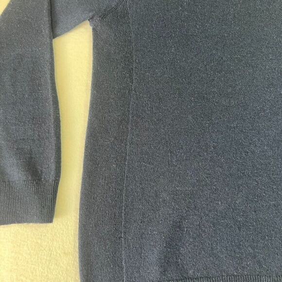 VINCE Sweater Womens M Blue Cashmere Linen Blend Crew Pullover Lightweight - Picture 10 of 12